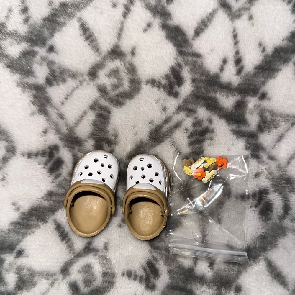 Labubu Shoes with Charms - tan